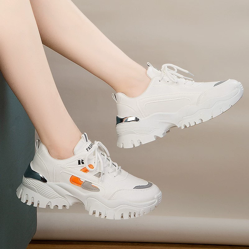 Torre Shoes Женская Мода в Instagram 2022 Лето Новое поступление Обувь Дышащие тонкие удобные белые повседневные кроссовки на толстой подошве