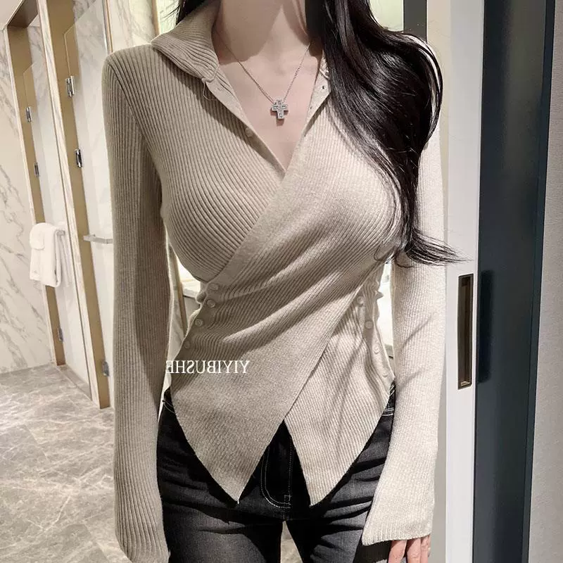 Goods, knitted cardigan, bright catchy style