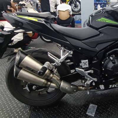 Motorcycle exhaust pipe middle section connecting pipe CB400X/R