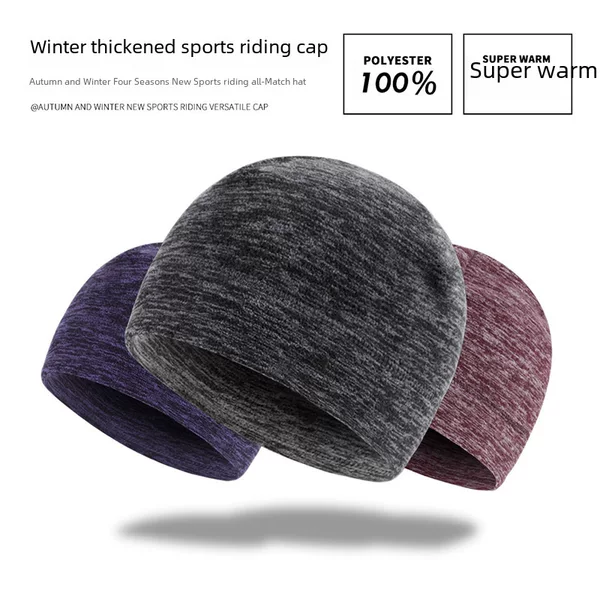 Ruidong Cross-border Autumn and Winter Outdoor Riding Headgear Hat Sports Windproof Cold-proof Cationic Warm Fleece Cap for Men and Women
