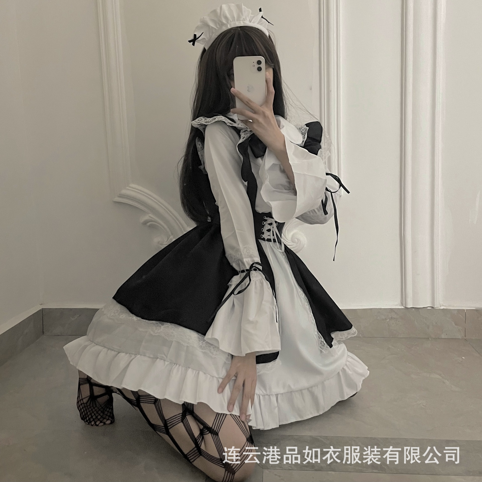 污力兔情趣内衣性感黑白女仆女佣制服诱惑cos角色扮演 酒吧表演服-阿里巴巴