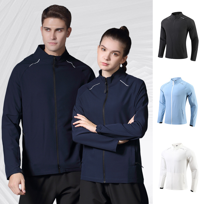 Unisex UPF 50+ Zip-Up Hoodie – Breathable Long Sleeve Sun Protection For Gym, Hiking & Travel (Lightweight Quick-Dry Fabric)_voghion.com