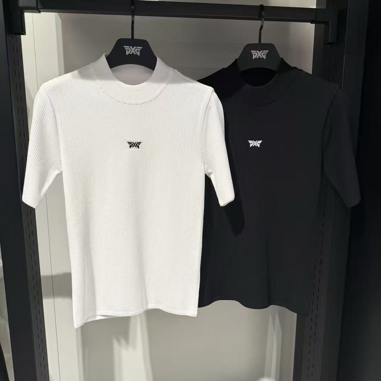 New Golf Clothing for Women, Short-Sleeved, Fashionable and Versatile, Ice Silk Knitted Casual Sports Tops, Thin Vests