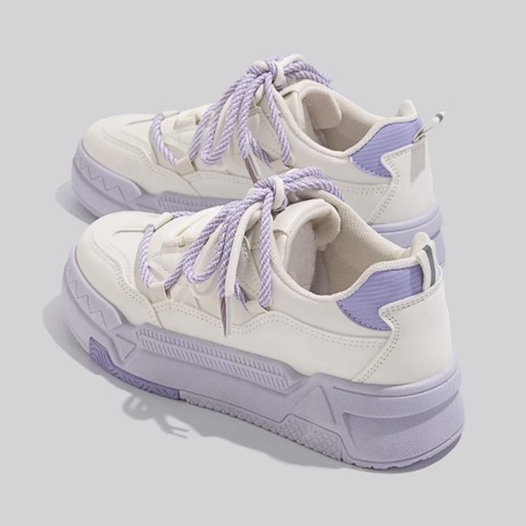 Moda ocio estilo de hadas zapatos blancos zapatos de mujer 2025 primavera nueva ropa exterior de mujer cómodos zapatos de suela gruesa