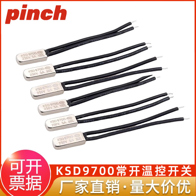 Temperature Control Switch Normally Open Ksd9700 Temperature Thermal Protector Normally Closed Metal 5A 40 Degrees -150 Degrees Temperature Control Switch Normally Open Ksd9700 Temperature Thermal Protector Normally Closed Metal 5A 40 Degrees -150 Degrees