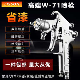 厂家包邮立森W-71汽车面漆家具油漆喷漆枪高雾化品质省漆气动喷枪