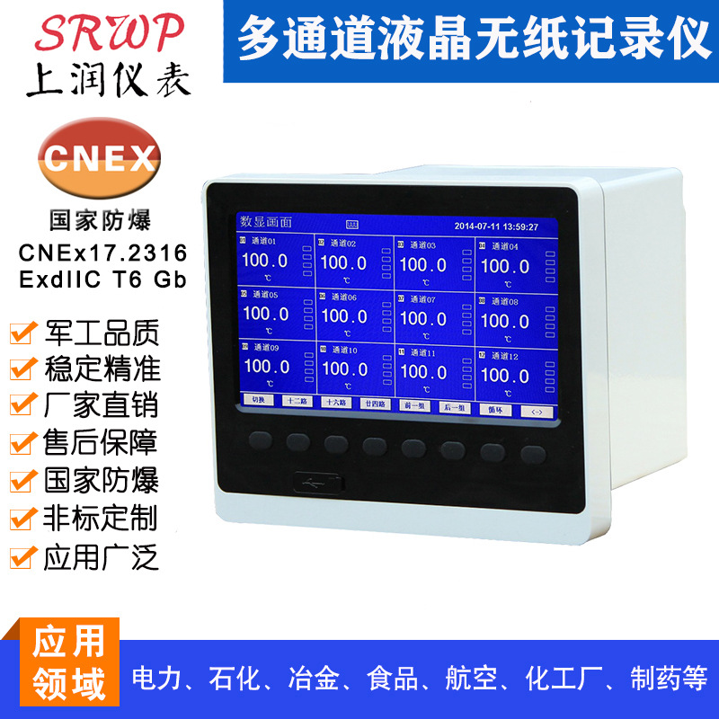 无纸记录仪LVPR302C04008640001A上海上润仪表