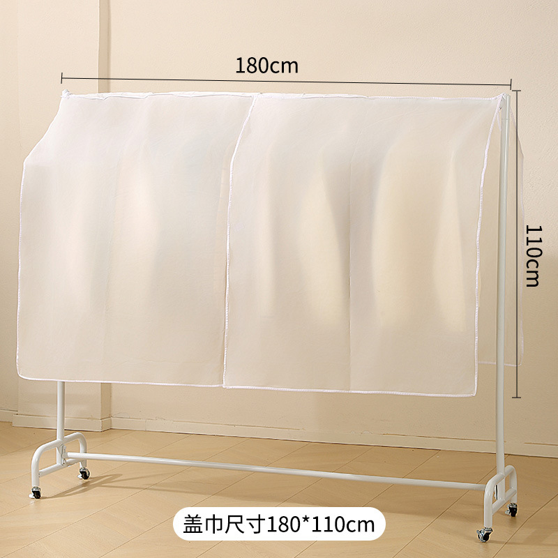 Funda antipolvo tridimensional engrosada, bolsa de almacenamiento de ropa a prueba de polvo, bolsa para colgar ropa transparente e impermeable de PEVA para el hogar con funda impresa. image 11