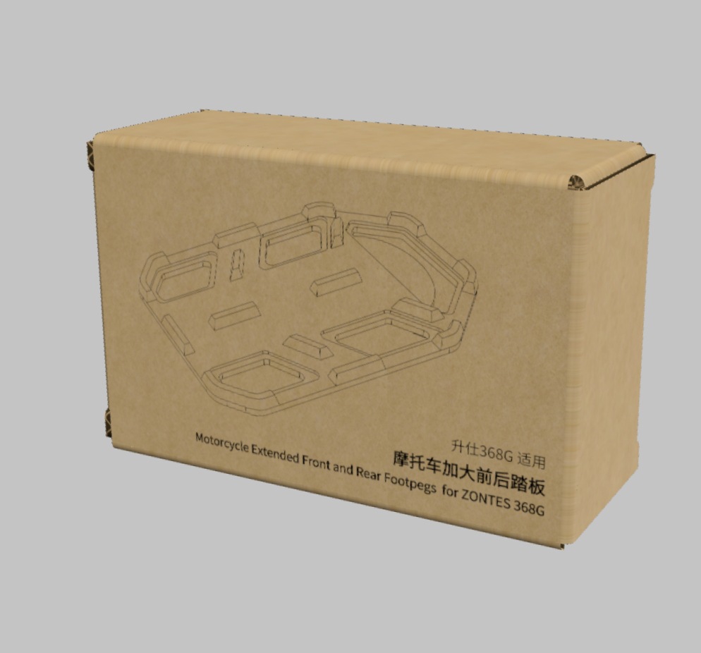 Suitable for Zontes 368g Motorcycle Modified Off-Road Anti-Slip Foot Pedals, Rear Footrests, Passenger Footrest Accessories