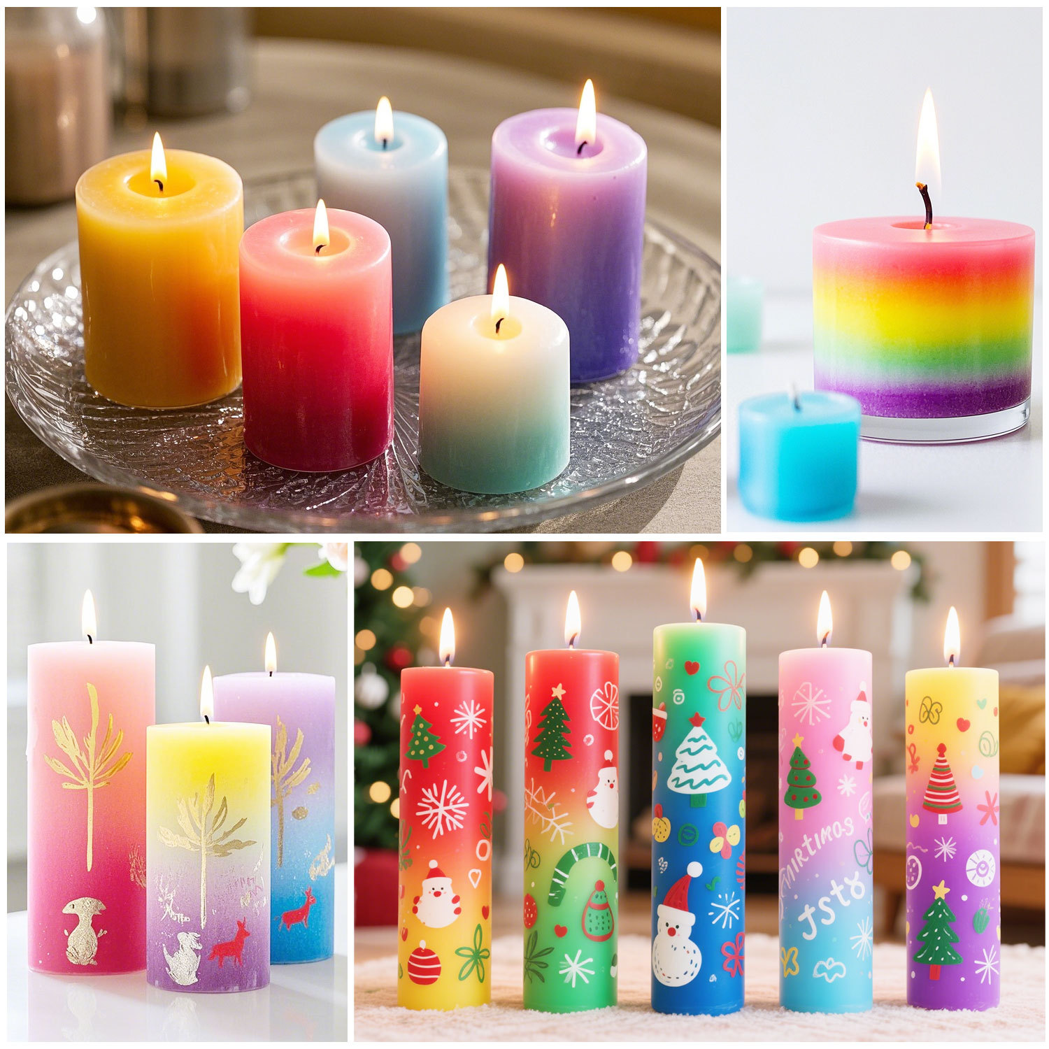 Source factory cross-border high concentration 18 color candle colorant set DIY handmade soap silico