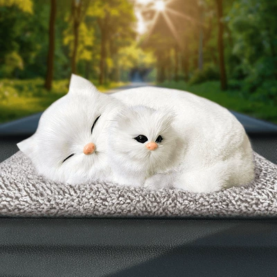 Aktiv kömürlü qoxu uducular: Carbon Artificial Dog Bamboo Charcoal - mother-and-child-squats-white-cat