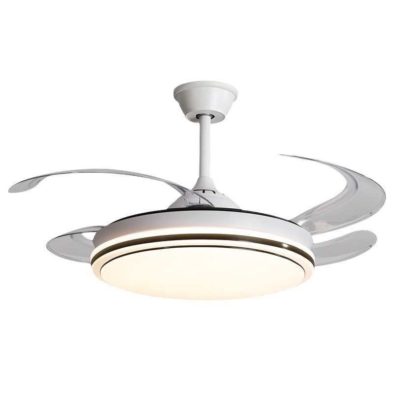 Luz de ventilador invisible lámpara de dormitorio ventilador de techo moderno simple Guangdong Zhongshan silencioso restaurante lámpara de ventilador de techo