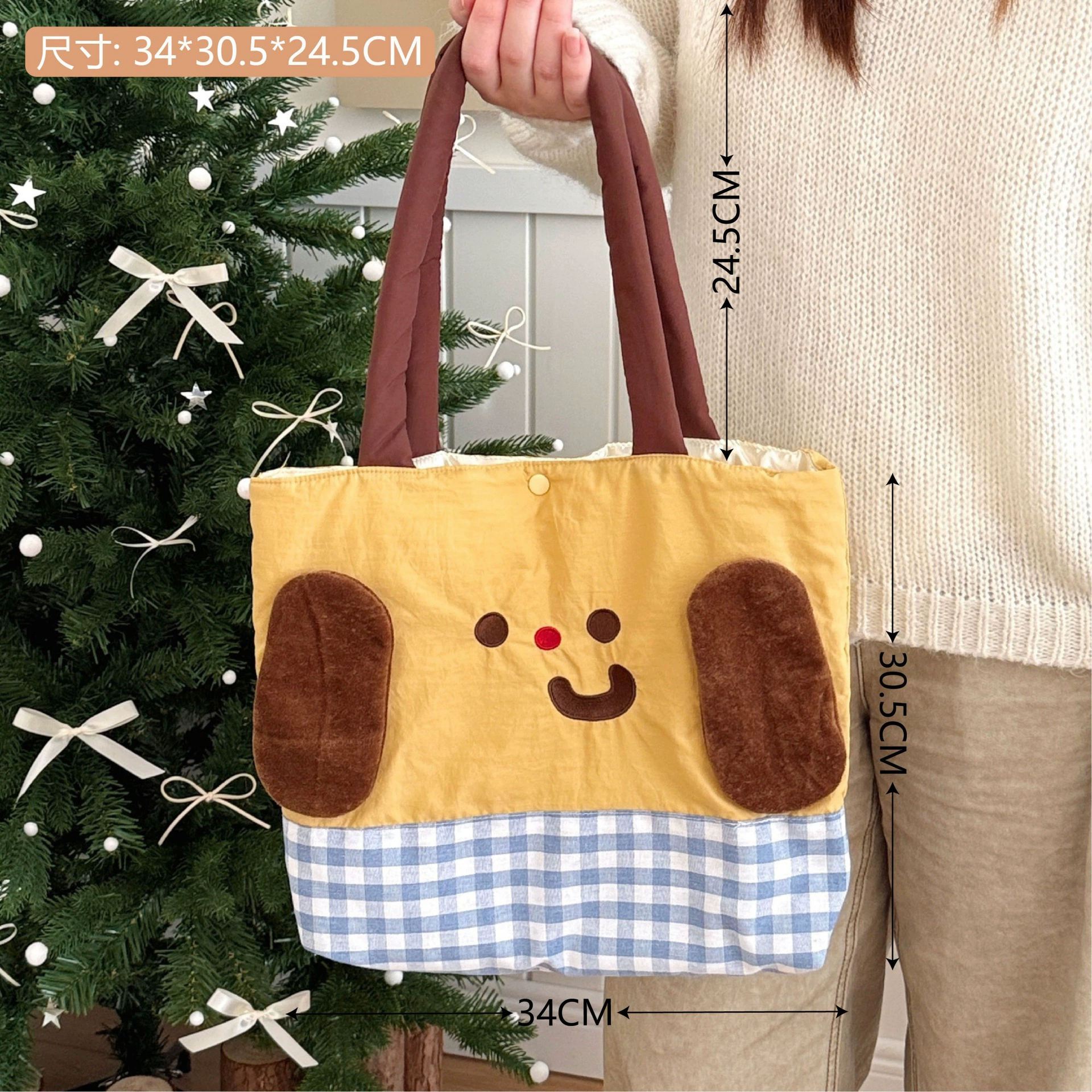 Сумка через одно плечо из льна, вышенная летняя tote, вместительная лёгкая 0,12 кг