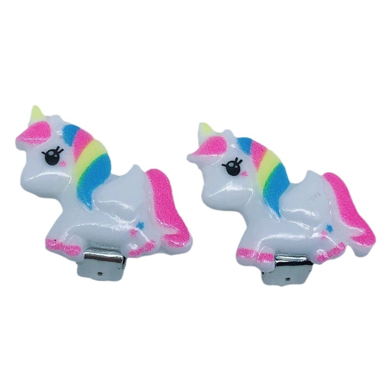 Internet Celebrity Kidsren's Cartoon Ear Clip Without Piercing Earrings Little Girl Jewelry Princess Fake Earrings Painless Mermaid Earrings