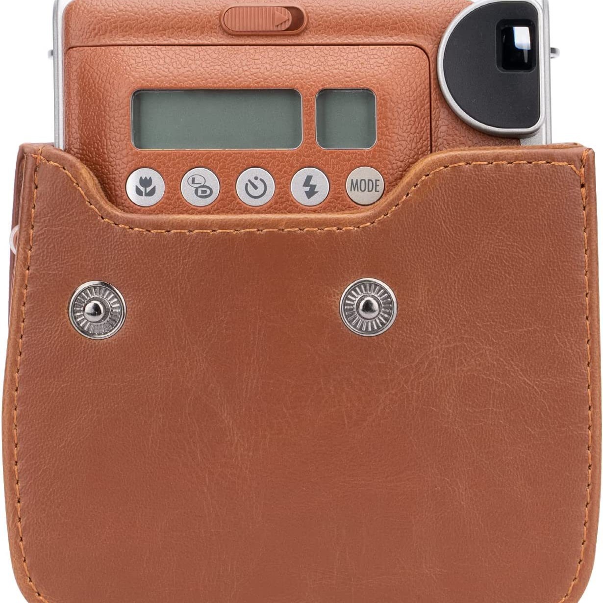 Polaroid mini90 especial bolsa de almacenamiento de cámara de color sólido bolsa de cuero de la pu estilo simple/todo fósforo puede ser un solo hombro/diagonal