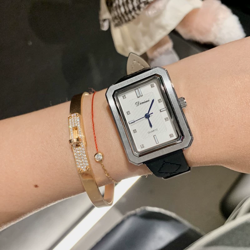 Квадратовые часы Timini для женщин в тренде, стиль наручных часов Swiss, ремешок для часов