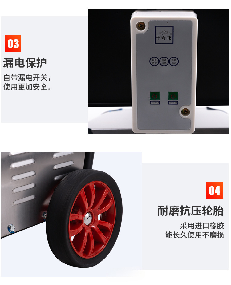 National Standard Black Cat High-Pressure Car Washing Machine High-Power Household 220V380 High-Power Car Brush Pump Farm Cleaning Machine