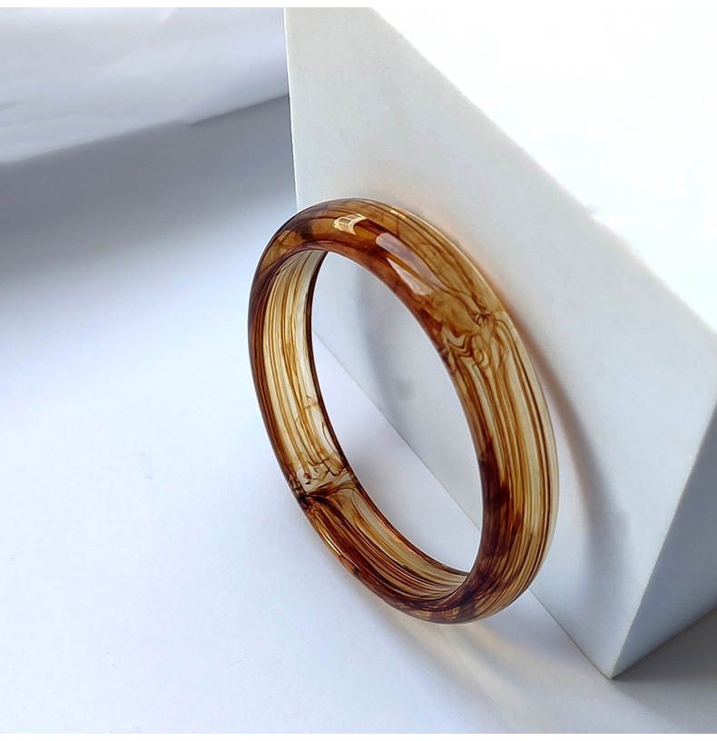 Geometric, Solid Color Pattern Women'S Gender Retro Simple Style Geometric Solid Color Arylic Bangles Wholesale