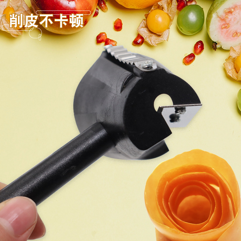Vegetable and fruit curling device, creative carving device, slicing device, cucumber radish pattern shape tool, melon planer