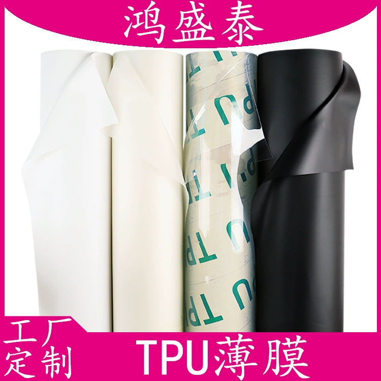 Пленка ТПУ (полиуретановая) прозрачная матовая экологически чистая литая водонепроницаемая дышащая для упаковки сумок, черно-белая пленка ТПУ