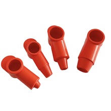 源頭廠家  硅膠煙斗型端子絕緣線束膠套   蓄電池線纜接線柱護套