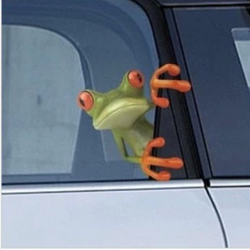 Трансграничные автомобильные Мультяшные автомобильные наклейки лягушка Автомобильные Наклейки Забавный геккон Мультяшные автомобильные наклейки персонализированные автомобильные наклейки оптом