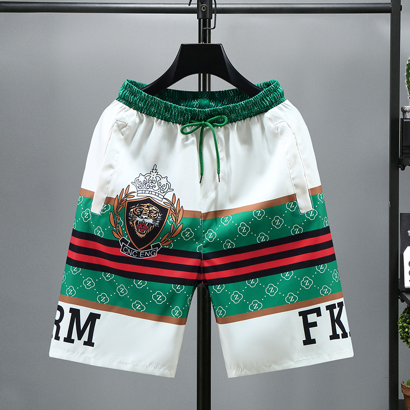 Shorts, dünne Freizeithosen für Herren, trendige lockere und vielseitige Caprihosen, große Sommershorts für den Außenbereich_voghion.com