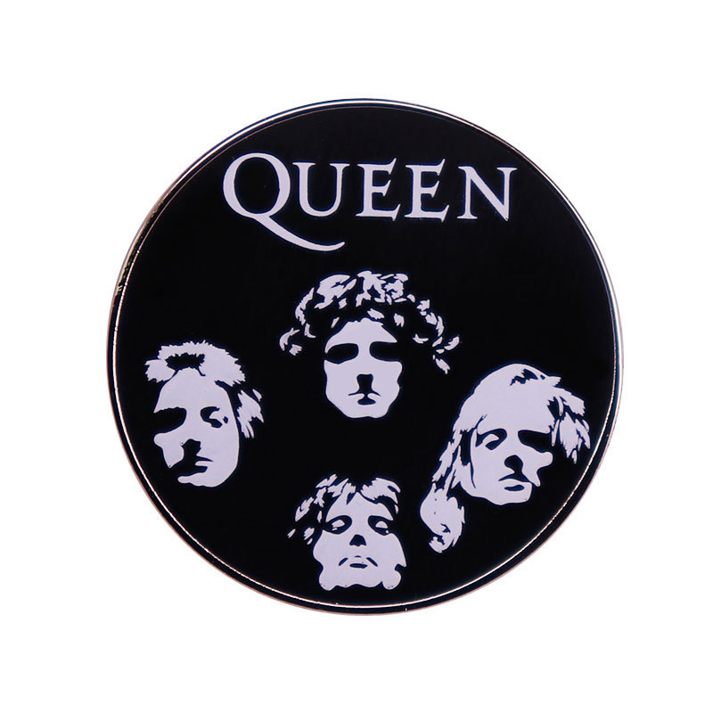 Queen Band Brooch 70s Rock Band Badge Pop Music Lovers Accessories Queen Band Brooch 70s Rock Band Badge Pop Music Lovers Accessories