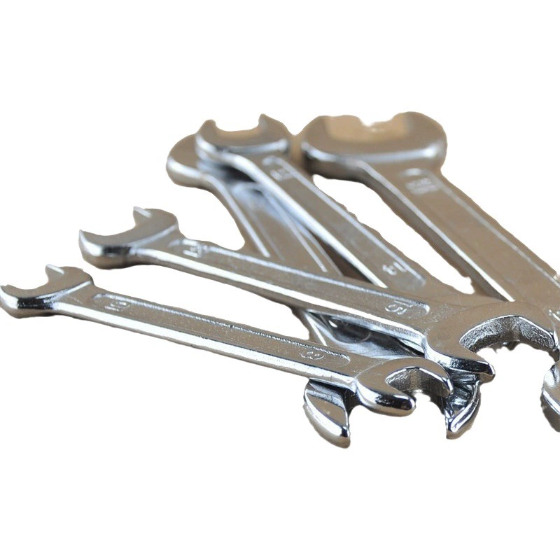 Открытый гаечный ключ ковка открытый гаечный ключ завод прямой цельный гаечный ключ велосипедный ключ двуглавый твердый гаечный ключ хромированный