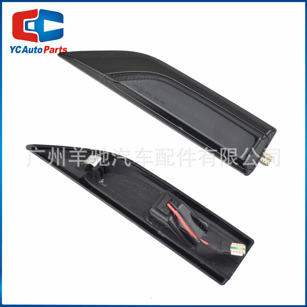 Para Volkswagen T6 2015-2019 coche LED espejo retrovisor dinámico ala lateral Luz de señal de giro luz lateral