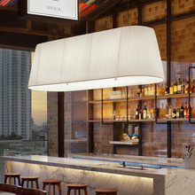 設計師餐廳吊燈現代簡約咖啡店飯廳餐桌日式吧台創意北歐布藝燈具