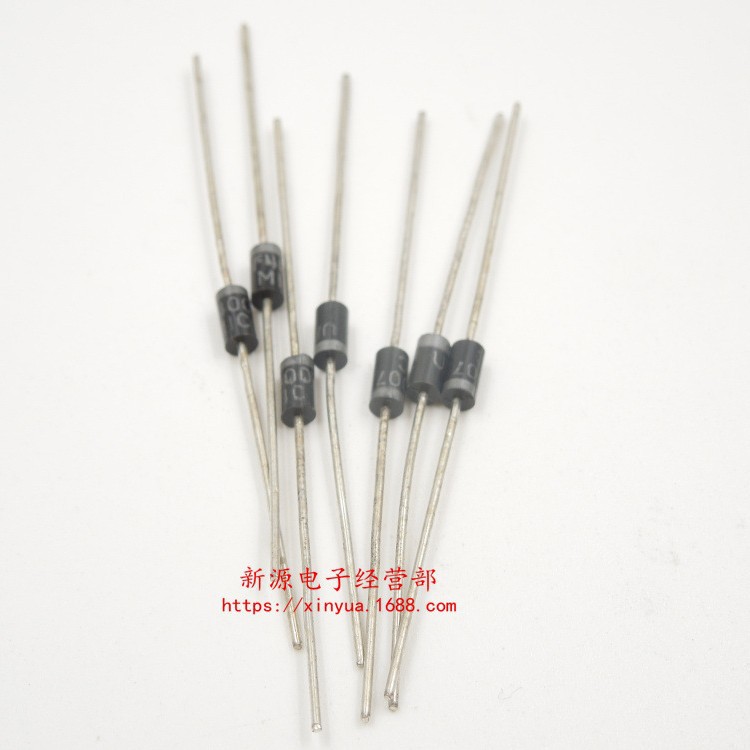 UF4007 快恢复整流二极管 1A/1000V 直插DO-41 二极管 4007