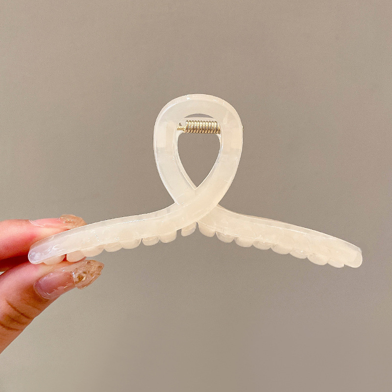 Pinza de agarre simple y versátil de temperamento, clip de tiburón grande, horquilla, pinza para el cabello de alta calidad para mujer, clip para el cabello en la parte posterior de la cabeza, accesorios para el cabello al por mayor