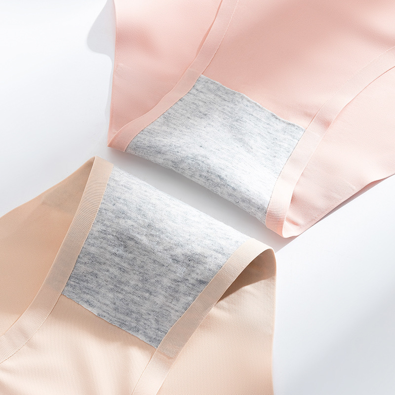 Nueva ropa interior de seda de hielo para mujer sin costuras de una pieza cómoda sin costuras transpirable sexy ropa interior de mujer de seda de hielo