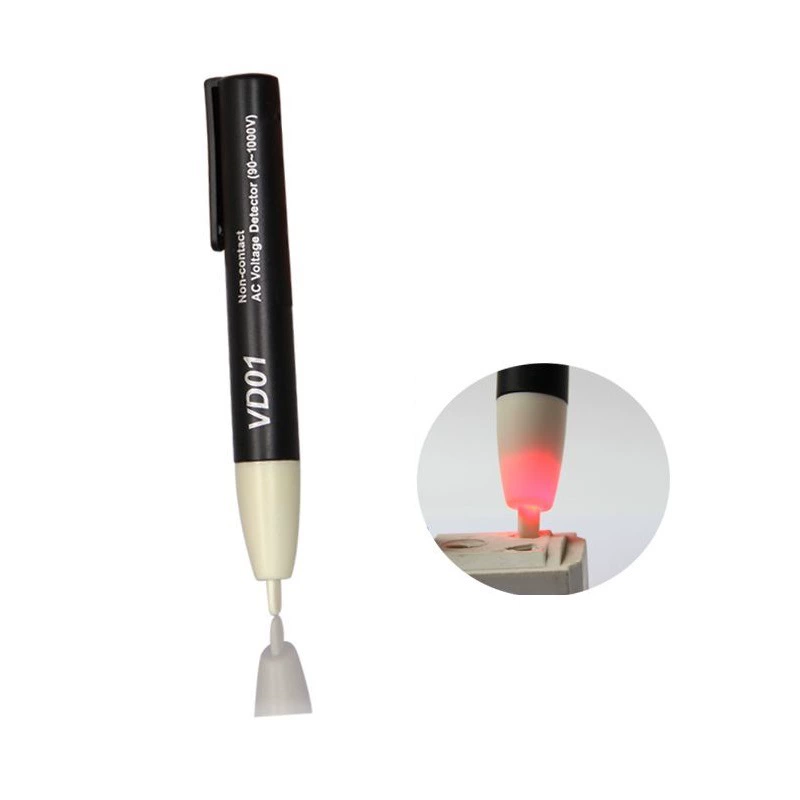 Электрическая чернота/Синь света электрозонда теста безопасности метра напряжения тока електропробе подсказка ВД01