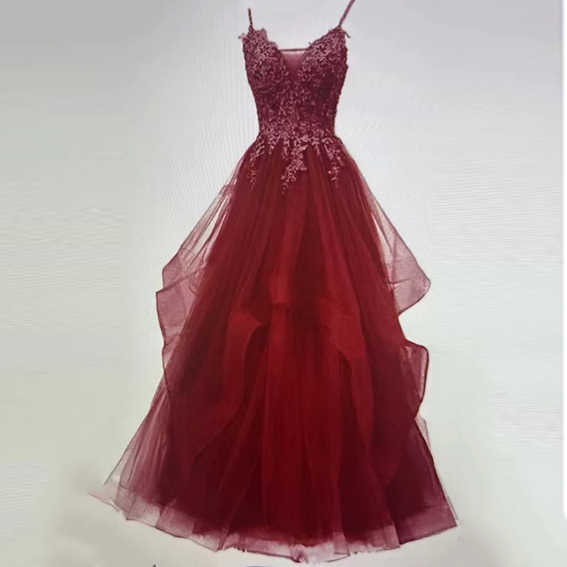 Vestido de noche de gasa colorida con tirantes, verano 2025, nuevo vestido sexy sin espalda con lazo, estilo hada del bosque, vestido de gasa para anfitrionas.