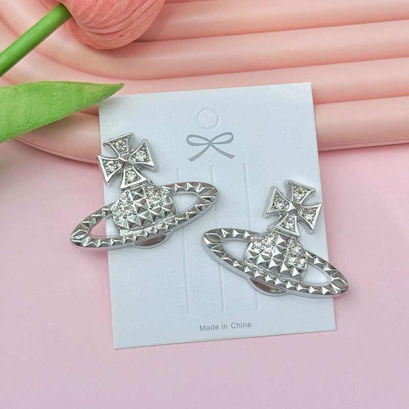 Ретро серебряное полное Diamond серия DIY звезда земля отверстие туфли акриловые туфли цветок пряжка обуви крест сверху