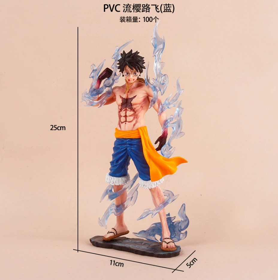 One Piece Q Версия Огненный кулак Лuffy Ace Три тысячи миров кимоно Юката фигурка Льюк модель украшение