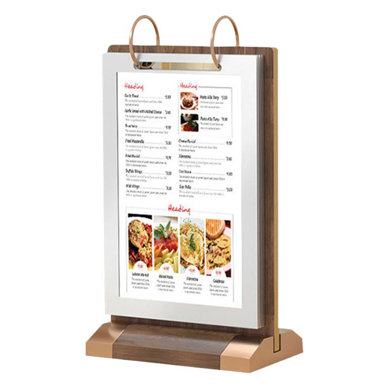 Карта A4 Бар Магазин чая с молоком Мультистраничный винный бренд Ресторан Рассыпное меню Двустороннее A5 Листовая карта Дерево