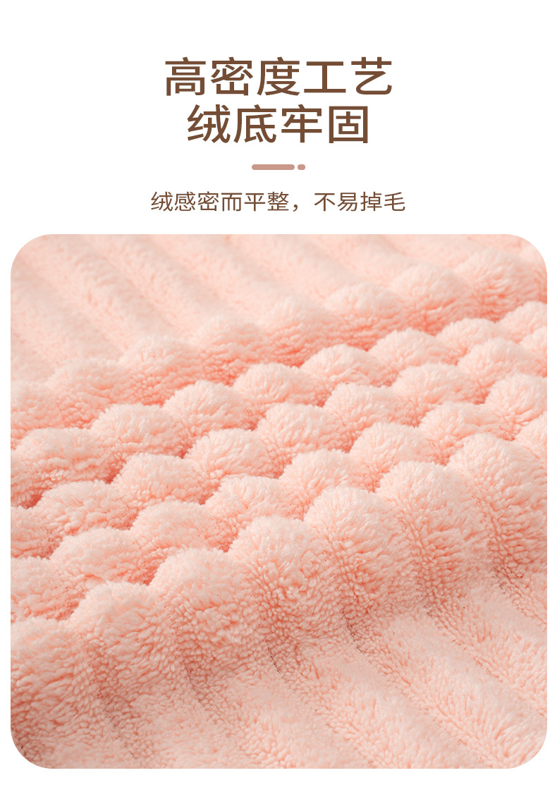 Bath towel coral fleece microfiber fast-drying absorbent