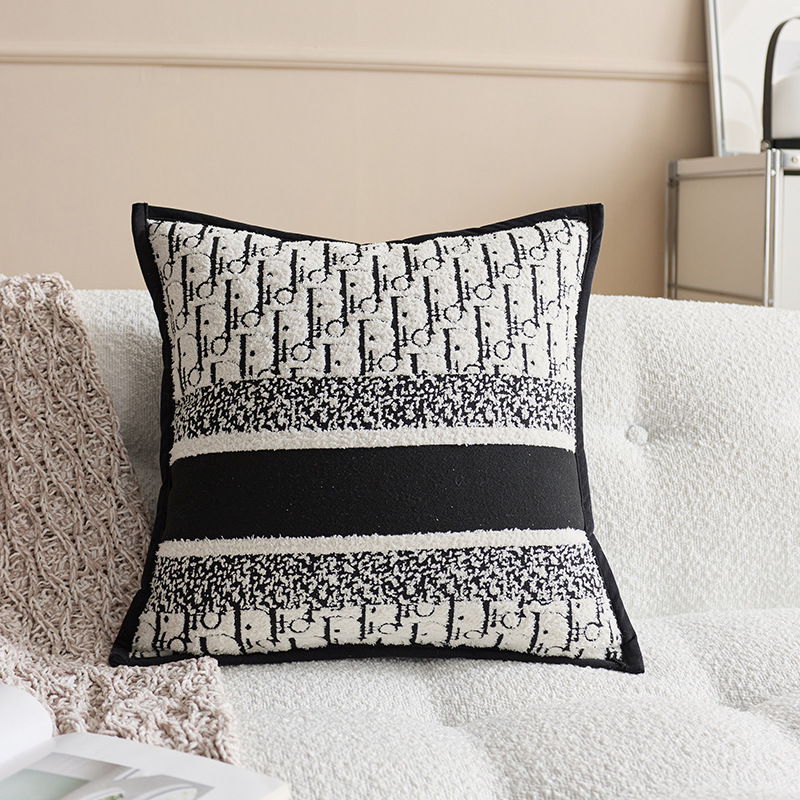 Inswind almohada lujoso simple y moderno sofá suave cojín de sala de estar almohada cuadrada modelo de sala de hotel almohada funda de almohada