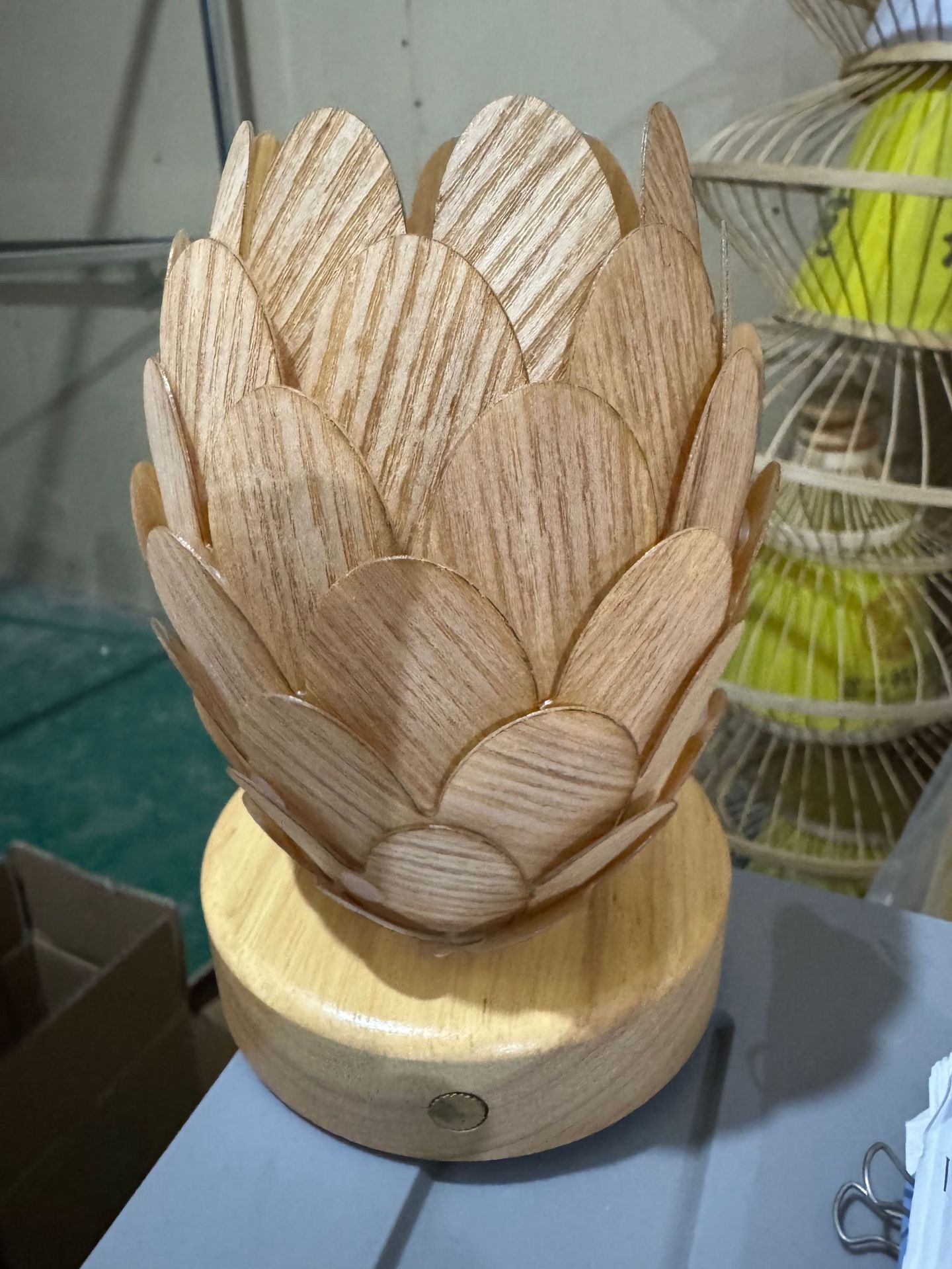 Atmósfera de estilo japonés lámpara de mesa recargable retro cama y desayuno dormitorio lámpara de noche sala de té antiguo decorativo lámpara de pie de Bambú