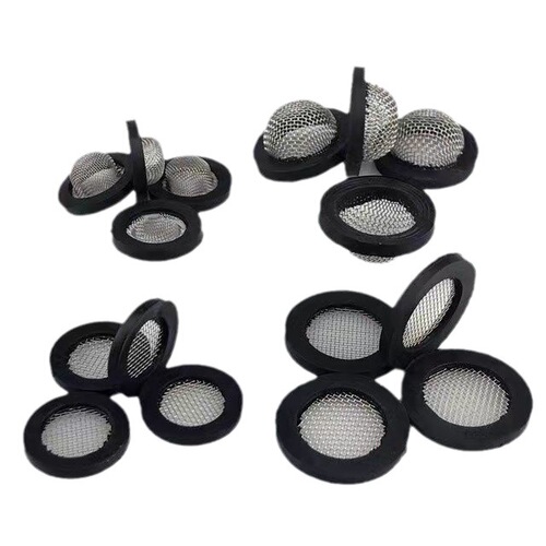Rubber sealing ring 4 points 6 points rubber gasket convex circular seal 304 stainless steel filter