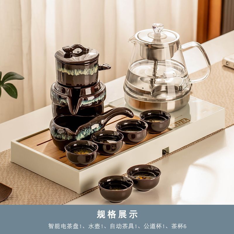 Gildar 흰색 대나무 차 트레이 냄비 Yuanhai 자동 차 세트