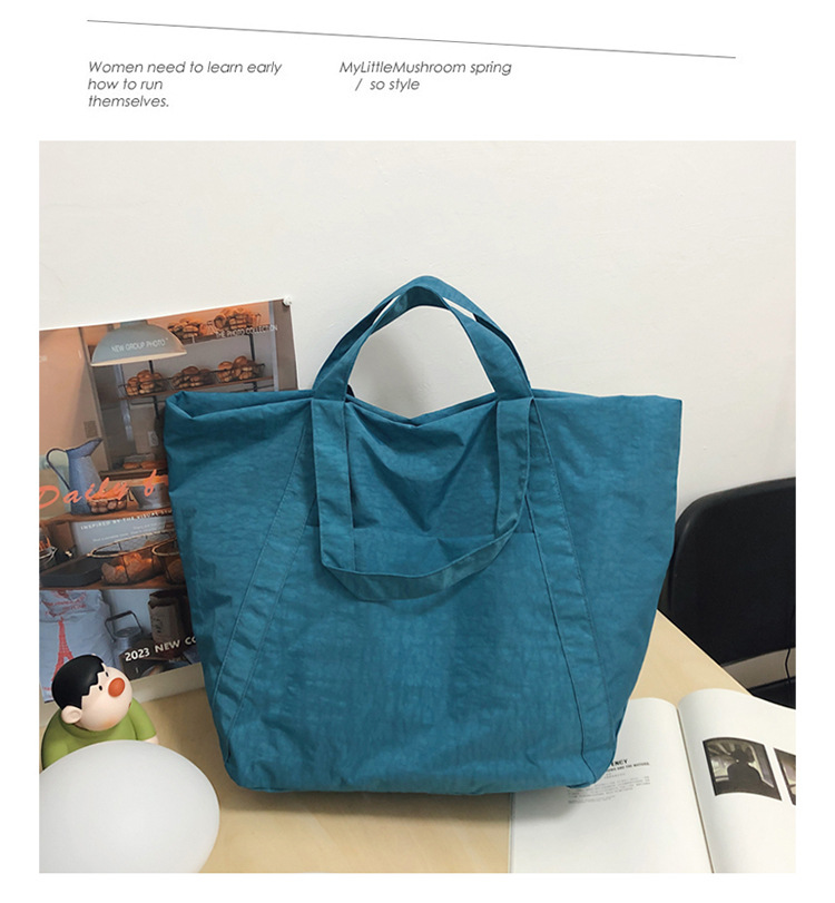 Women's American retro single-shoulder crossbody bag, casual tote bag, large-capacity single-shoulder bag, high appearance level, versatile travel bag undefined