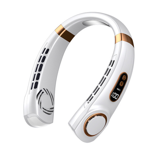 New hanging neck small fan portable lazy person portable hanging neck fan usb rechargeable silent fan 