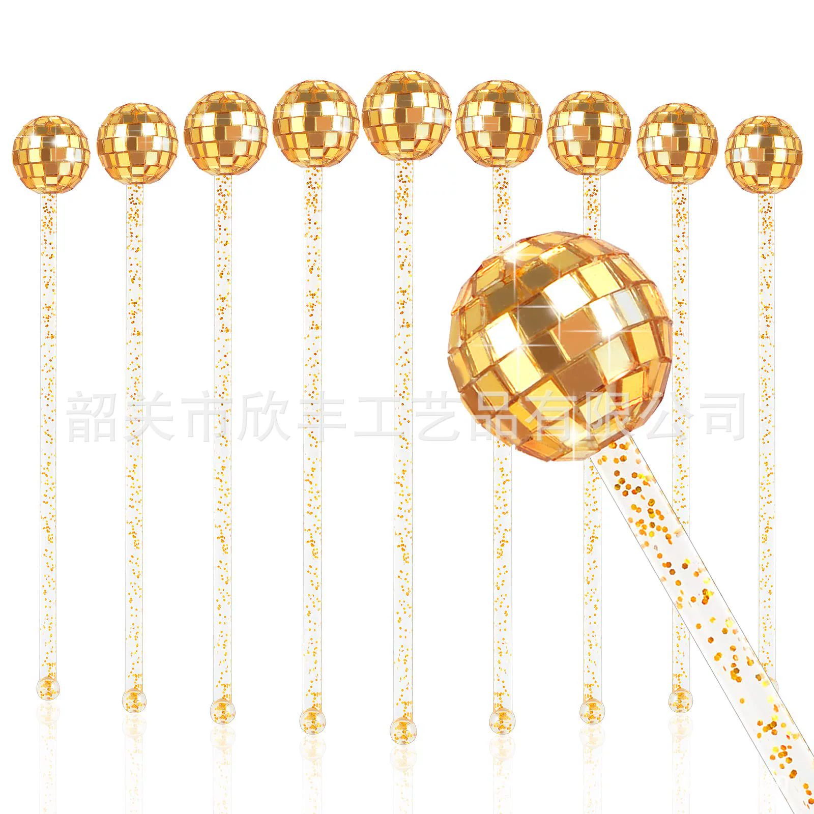 Зеркальный шар стержень для перемешивания коктейль диско шар акриловый стержень для перемешивания Вечеринка шейкер