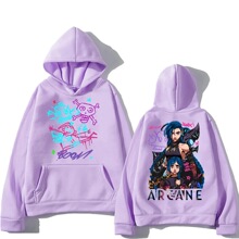 Arcane Jinx Hoodies Man Women Harajuku Clothing Hot Anime Ar