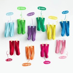 兒童襪子薄棉春夏季女童潮ins韓國糖果色男童彩色吸汗透氣寶寶襪