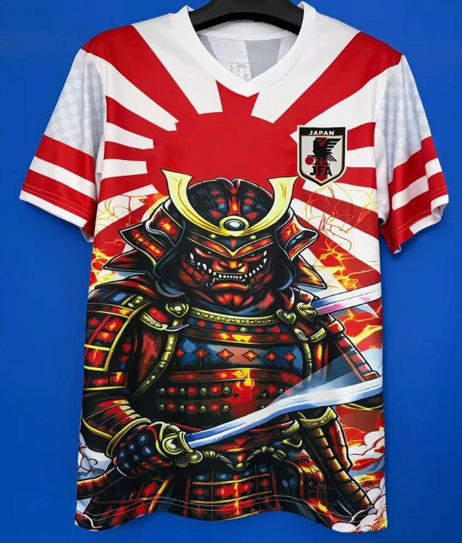25-26 Nueva camiseta de anime de camiseta japonesa One Piece Samurai Sakura Dragon Ball Uniforme de fútbol transfronterizo de edición especial